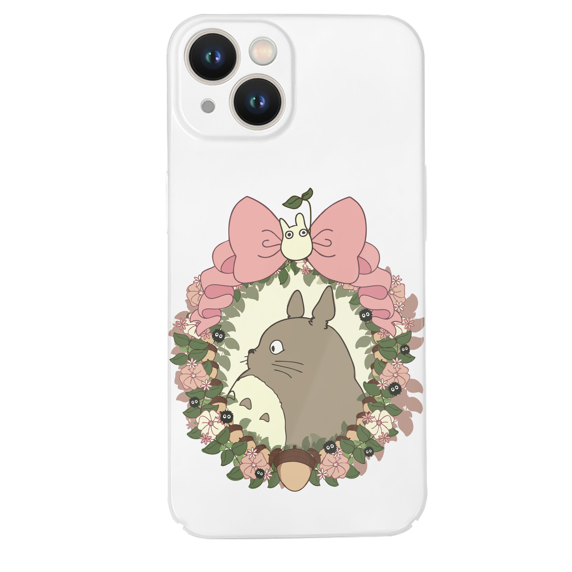 （画像用） となりのトトロ 草壁メイ 草壁サツキ My Neighbor Totoro Satsuki Kusakabe Mei Kusakabe 【iPhone 14シリーズ対応】ハードケース